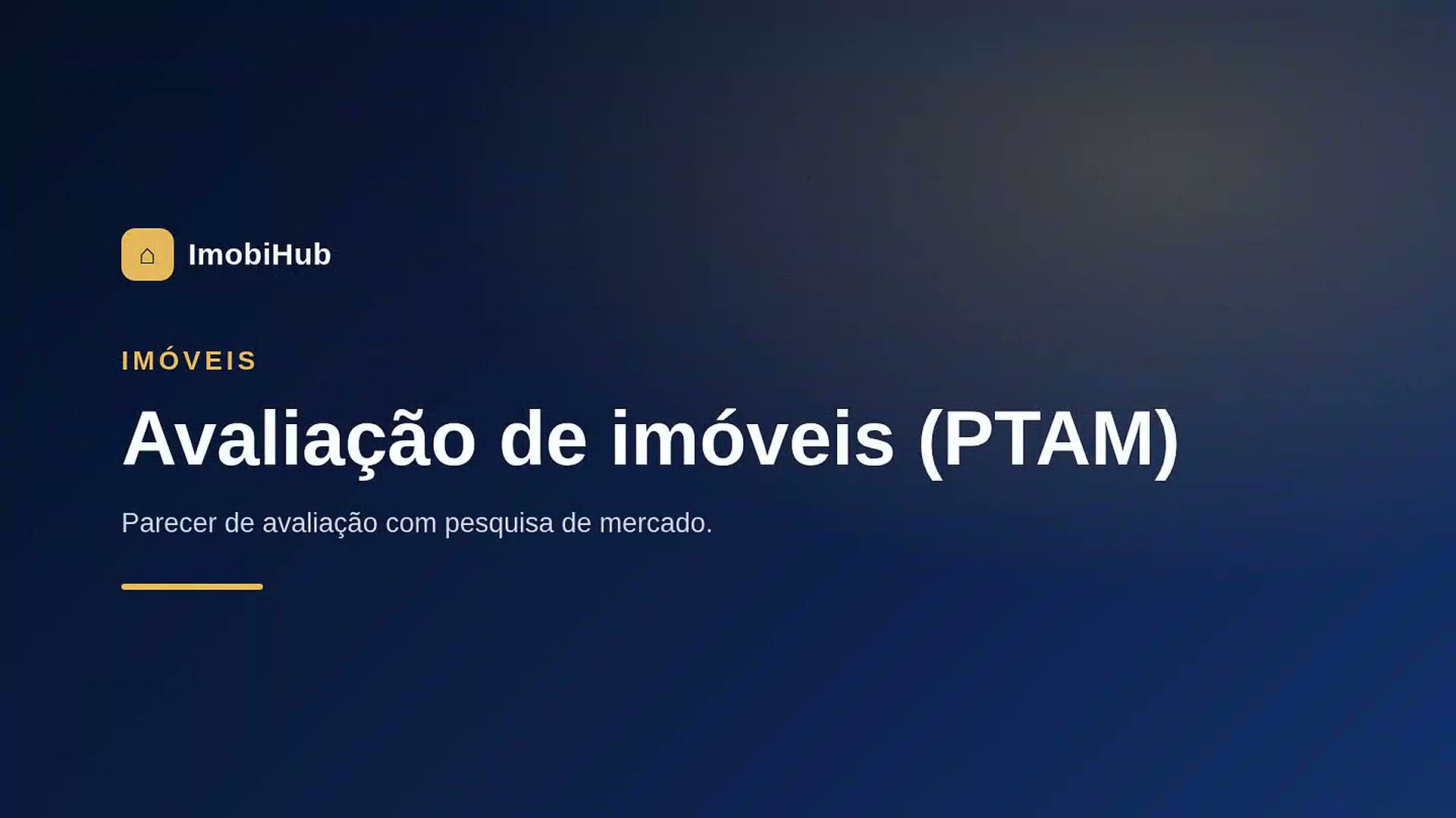 Avaliação de imóveis (PTAM)