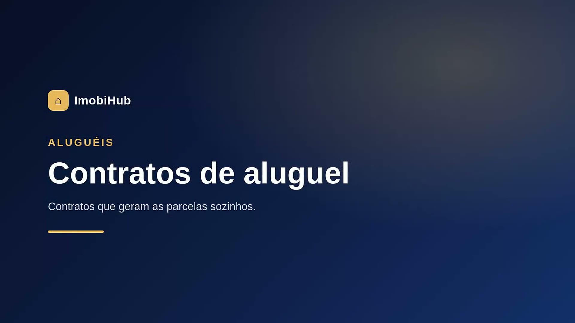 Contratos de aluguel