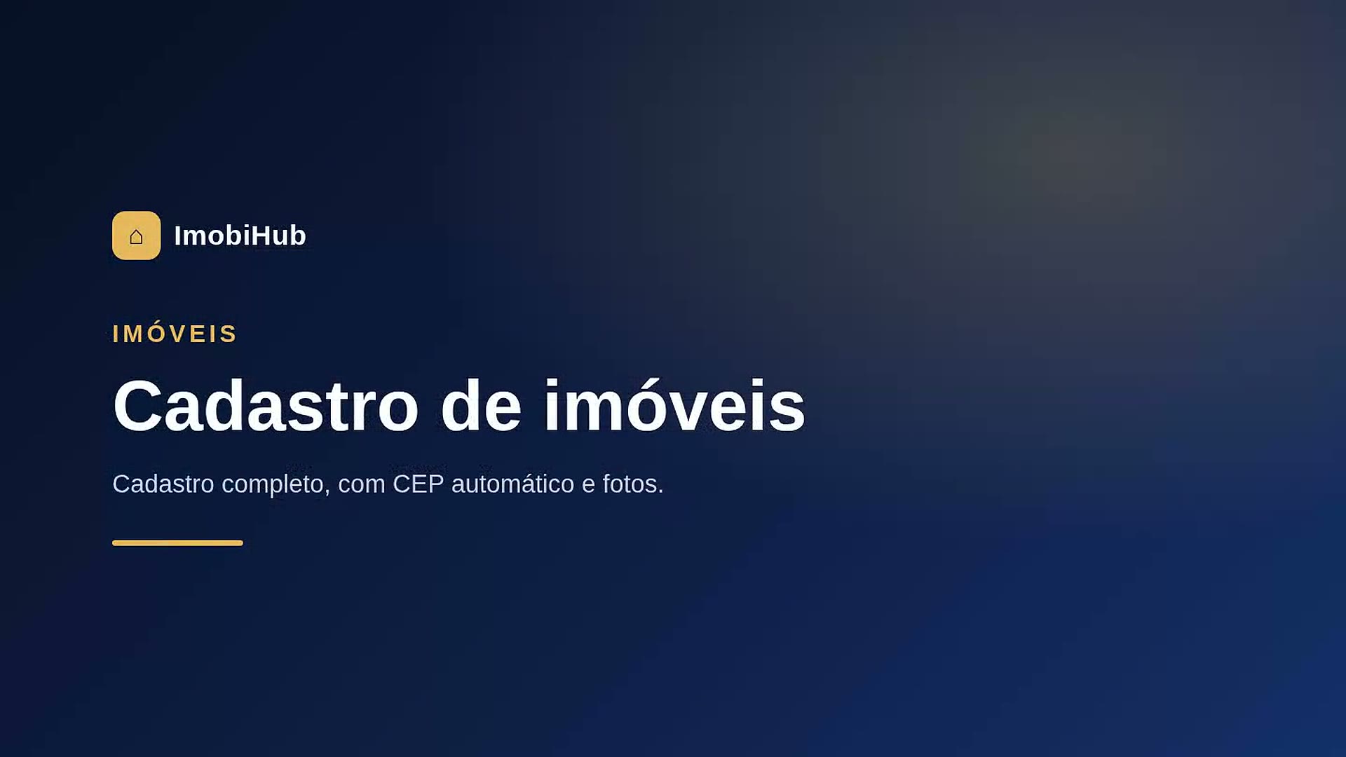 Cadastro de imóveis