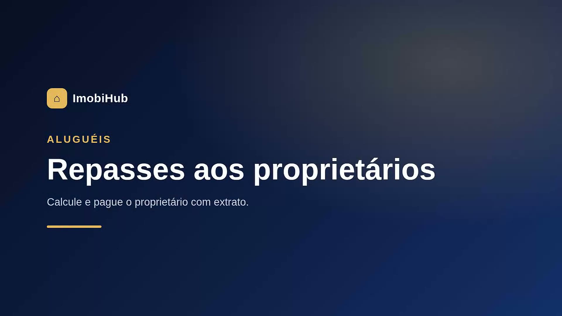 Repasses aos proprietários