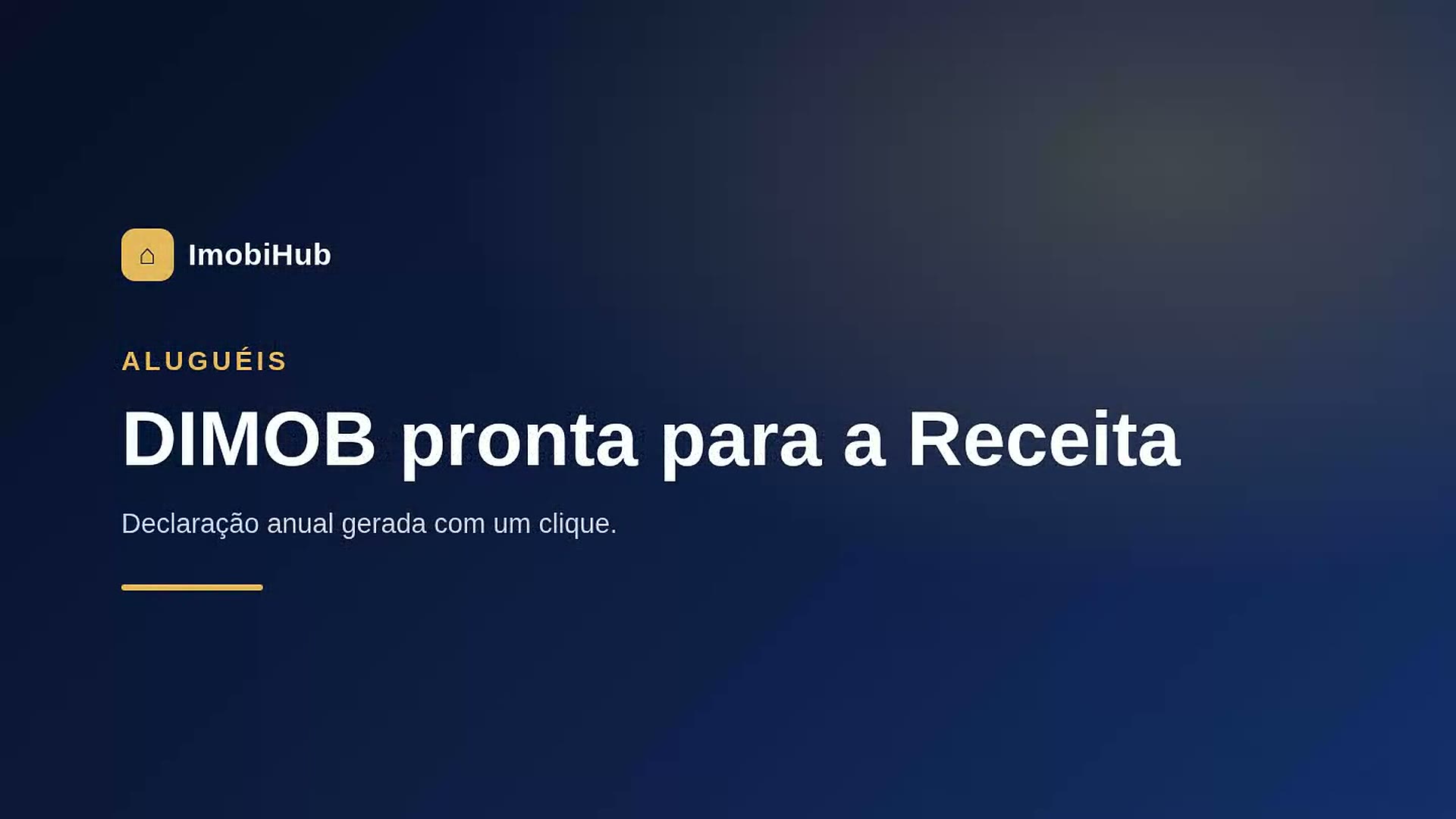 DIMOB pronta para a Receita